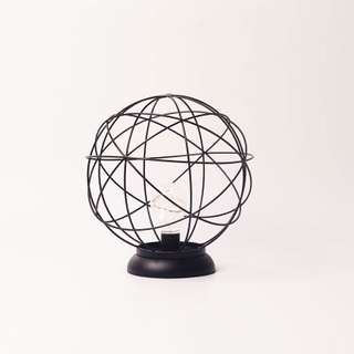 High Quality Personalized Iron Globe Shape Bright Led Night Reading Lamp for Bathroom