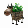 Wrought iron dog plan stands indoor vertical metal plant lawn ornaments flower pot.