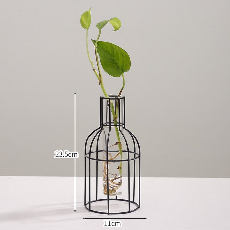 mini bottle shape indoor cactus glass flower pots for plants china manufacturer