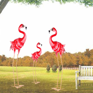 Metal Garden Flamingo Sculptures Ornament China Manufacturer Sino Glory
