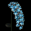Hanging Turquoise Hydrangea Yard Stake Solar Garden Flower Lights LED Flower Lights Metal Stake Outdoor Decor for Garden Patio Front Porch