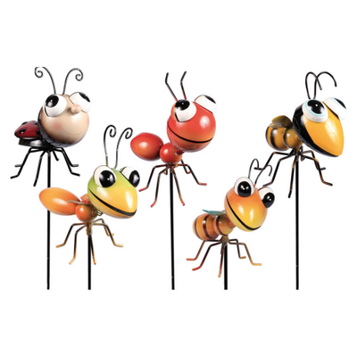 Metal Garden Insect Stakes Yard Art for Decoration Crafts
