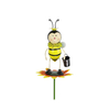 Cheap house decor bumble bee garden decorative bee with catching net yard stakes