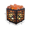 wholesale himalaya salt lamp with wrought iron basket