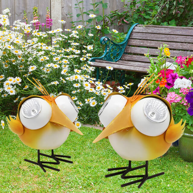 Best Solar Garden Lights Bird Eyes with Solar Lights for Yard Ornaments