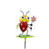 Tall and cheap yard ornament garden insect decorative coloful painting stakes
