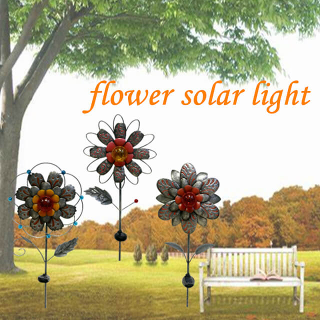 Solar Powered Flower Garden Lights for Decoration Your Lawn Yard