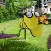 Solar Bee Flower And Plant Pot for Garden Solar Item