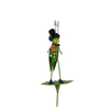 Tall garden metal iron garden stakes grasshopper singing on leaves decorative stakes