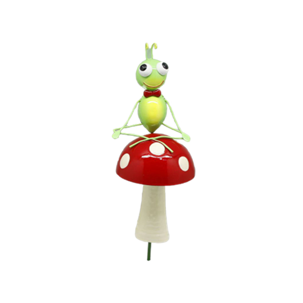 Cute insect decorative garden border fall yard stakes mushroom stakes