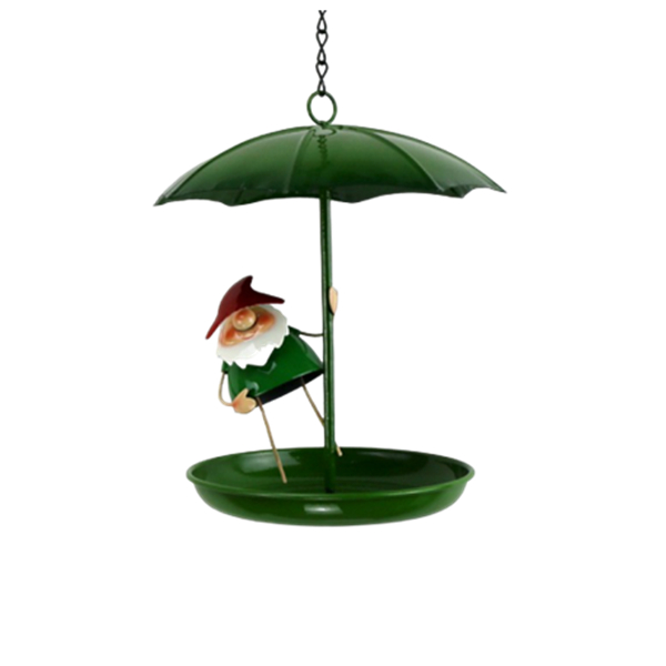 Modern life size creative diy hanging all metal with cute blue bird bird feeder