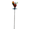 Cutomized green metal garden stakes bird head decorative flower pot plant stakes