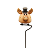 Metal pig yard art garden stakes for sale decorative flower pot stakes