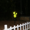 Garden Solar Lights Outdoor Metal Cactus Decorative Stake 9 Warm White Waterproof LED Solar Pathway Lights