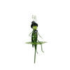 Wrought iron outdoor garden grasshopper decorative ornamental garden stakes